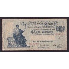 ARGENTINA COL. 436c BILLETE DE $ 100 PROGRESO BOT 1896
